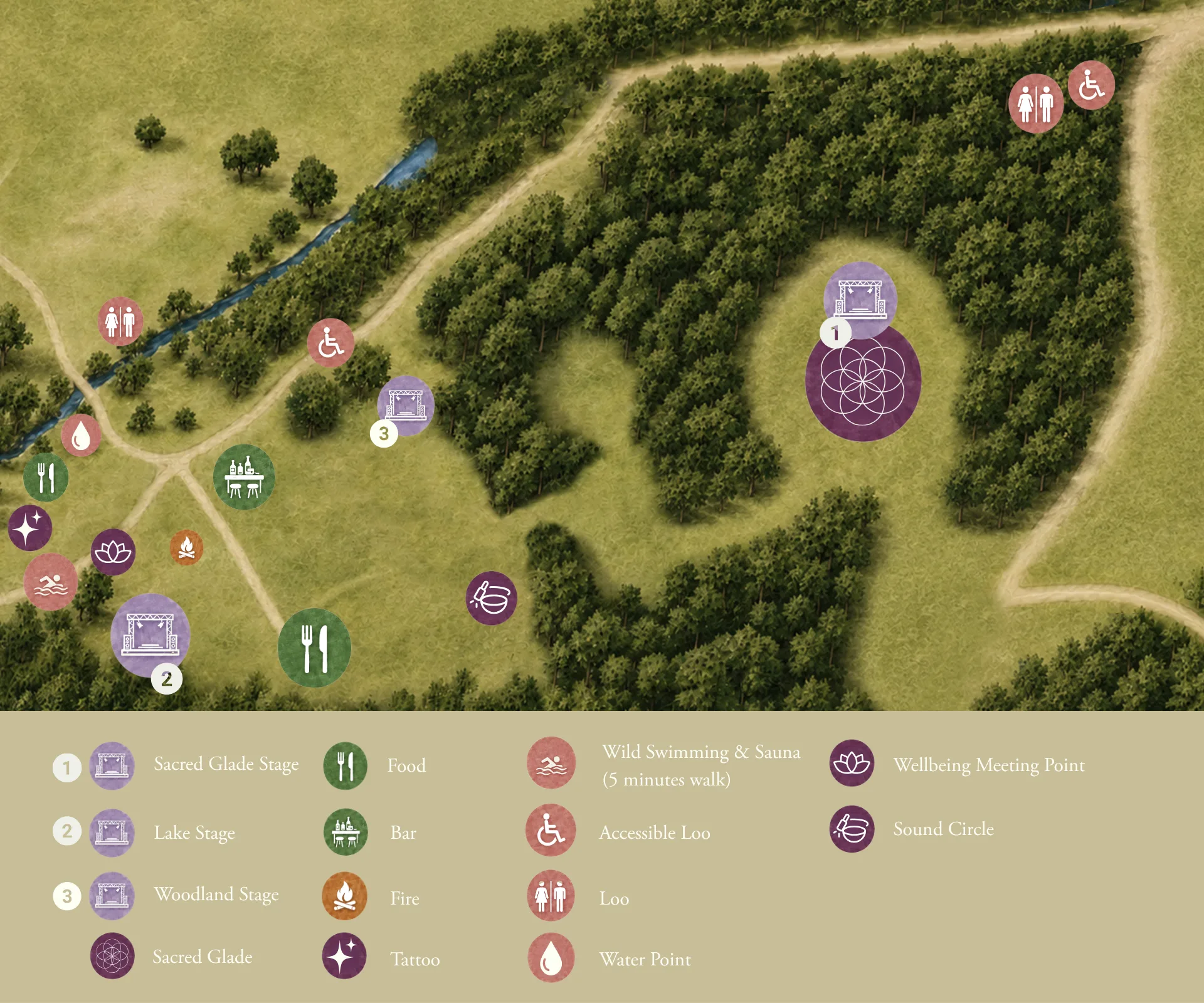 Well Read 2026 Woodland Venue Map