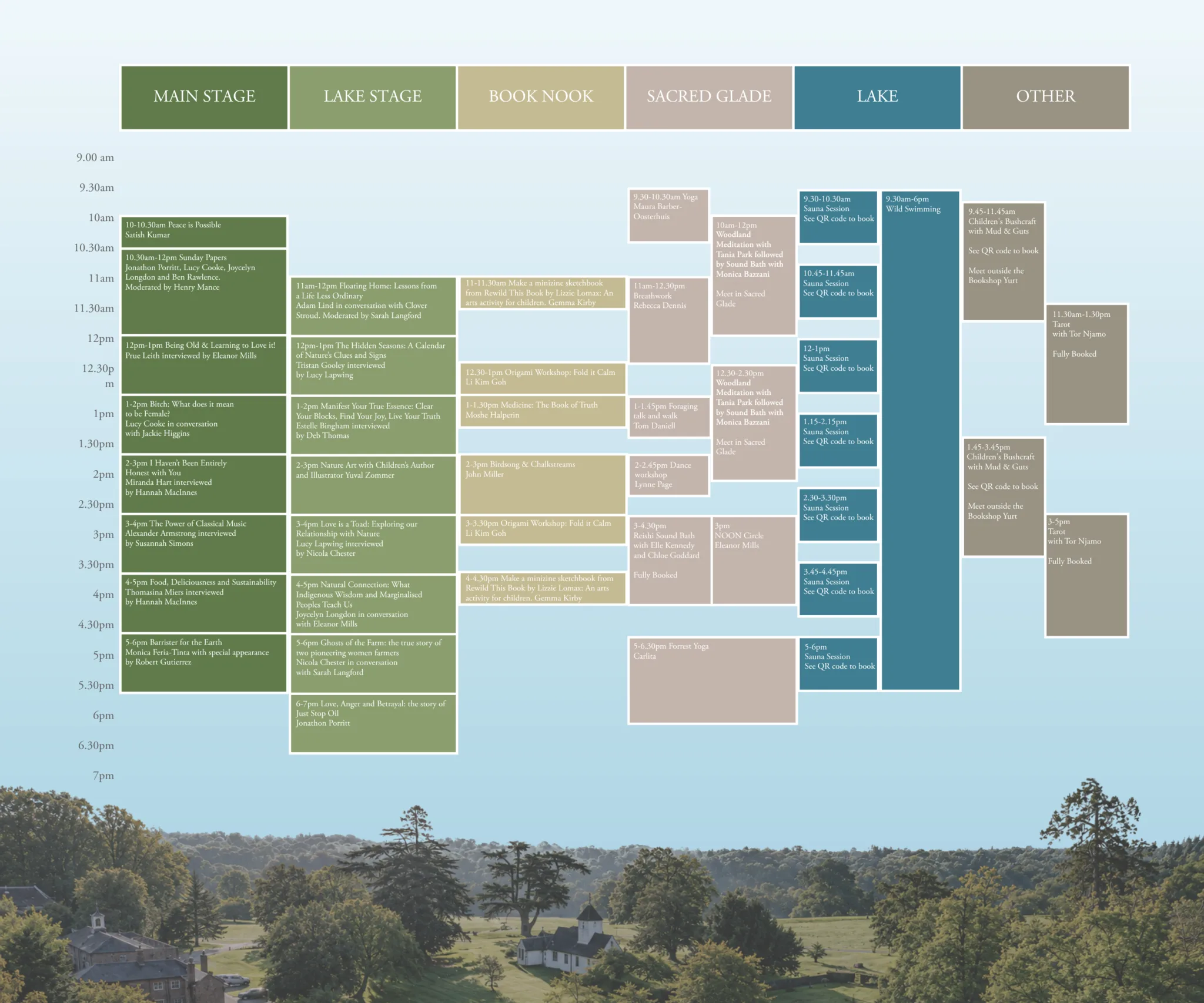 Well Read 2026 Woodland Venue Map