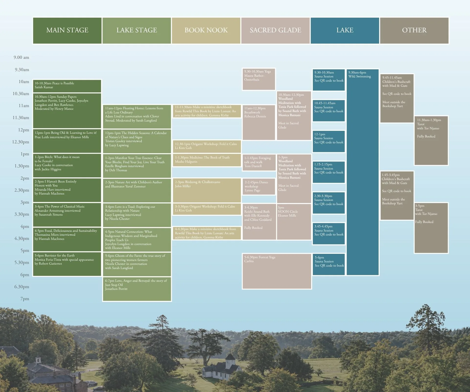 Well Read 2026 Woodland Venue Map